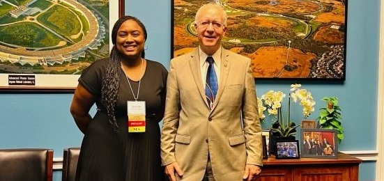 Quanisha Charles and Rep. Bill Foster