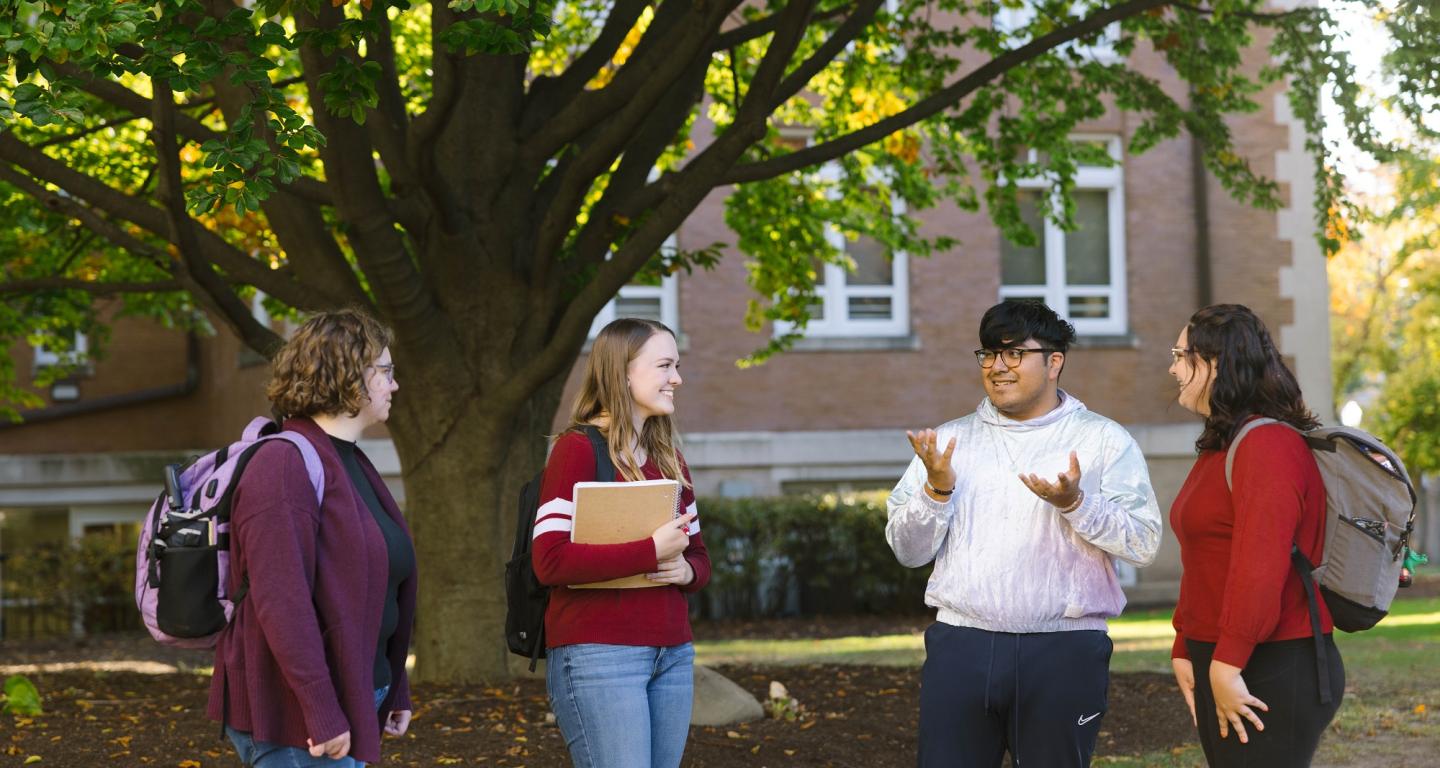 Applied math students at North Central College.