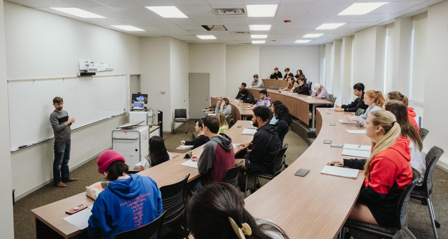 Philosophy students at North Central College.