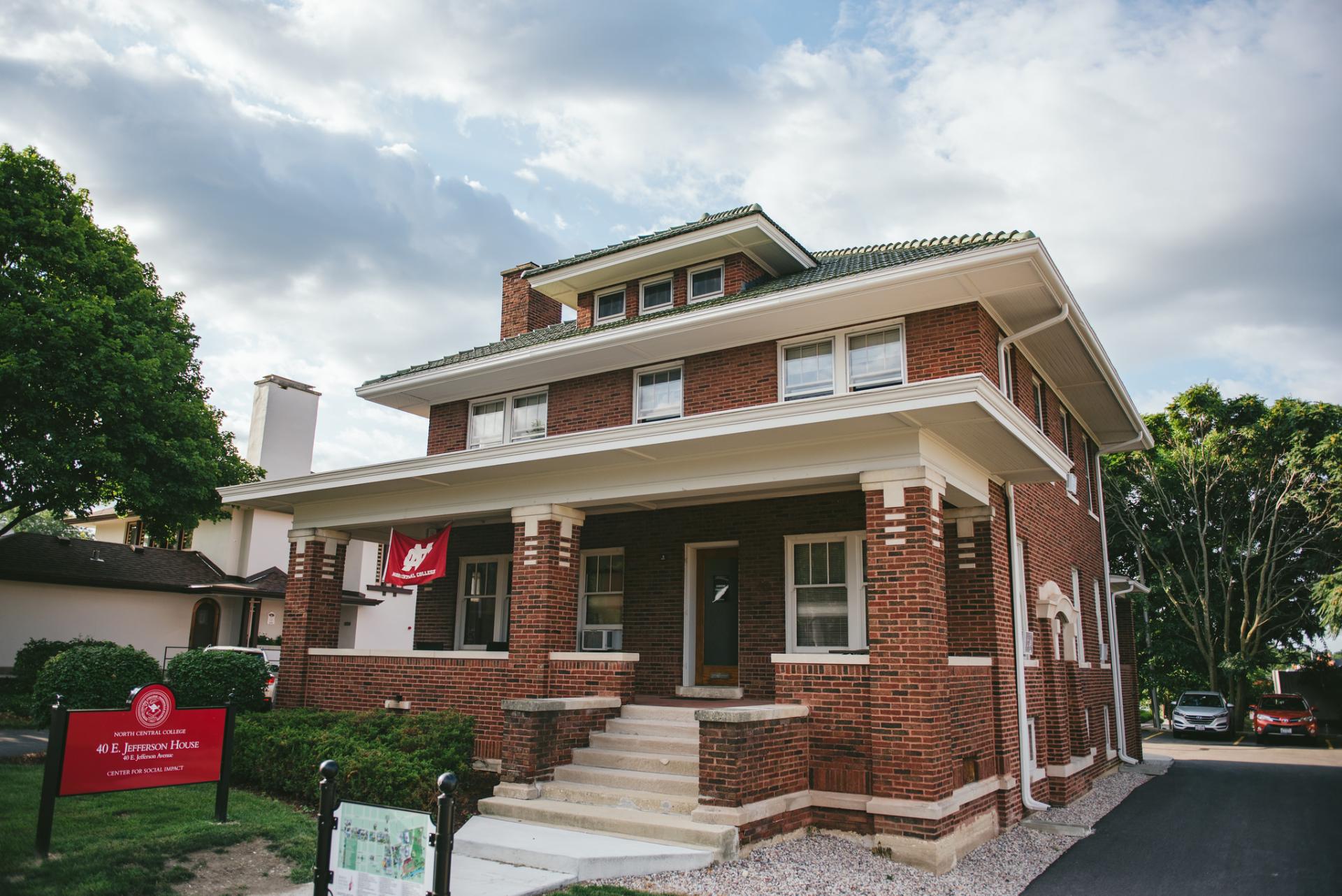 The house at 40 E. Jefferson Avenue in Naperville, home of North Central College's Center for Social Impact.