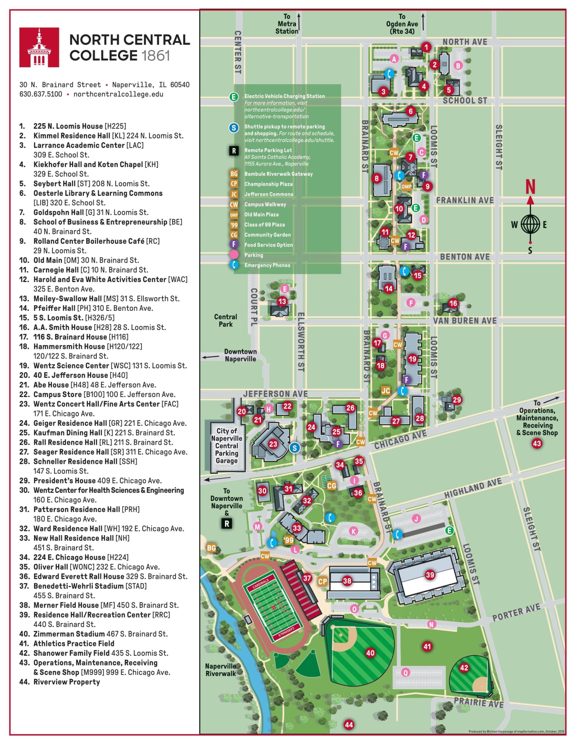 Campus Map | North Central College