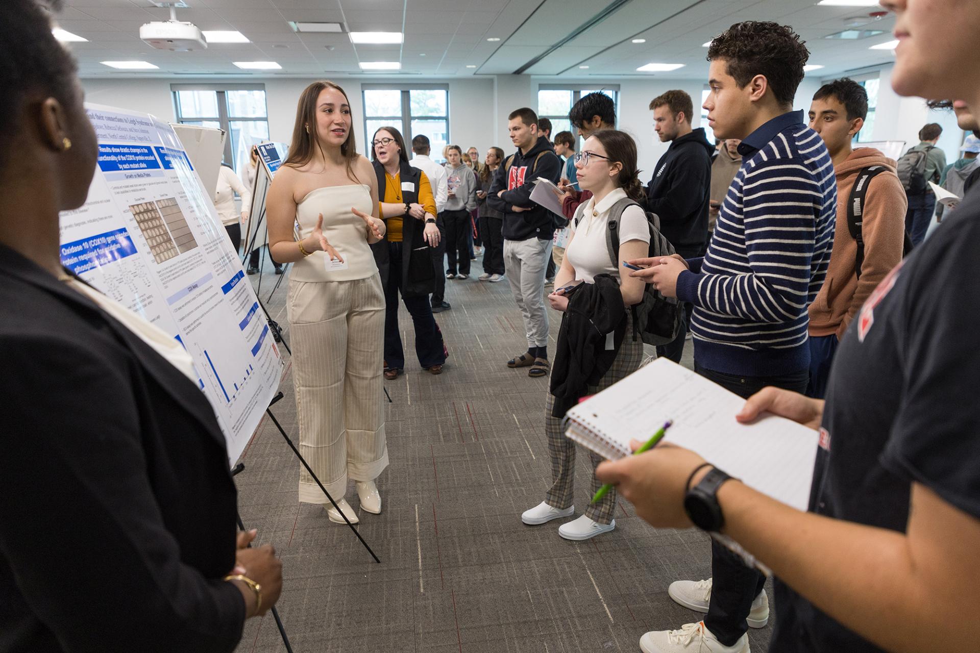 North Central College students at the annual Rall Symposium.