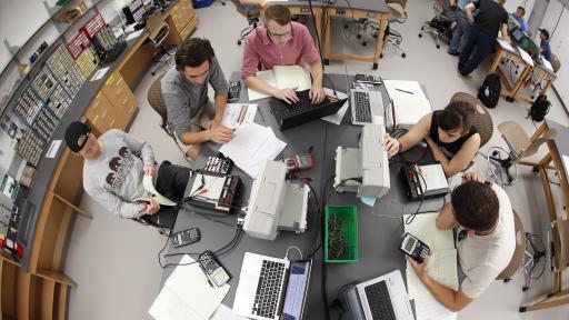 Students in class