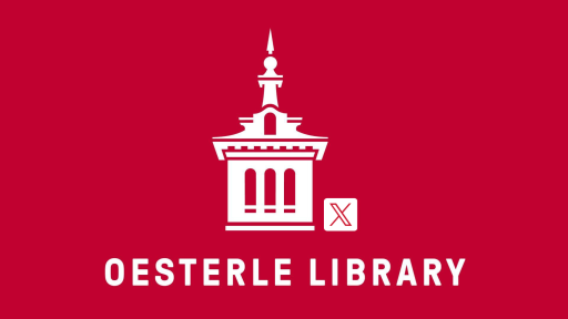 The NCC tower logo for the Oesterle Library X account.